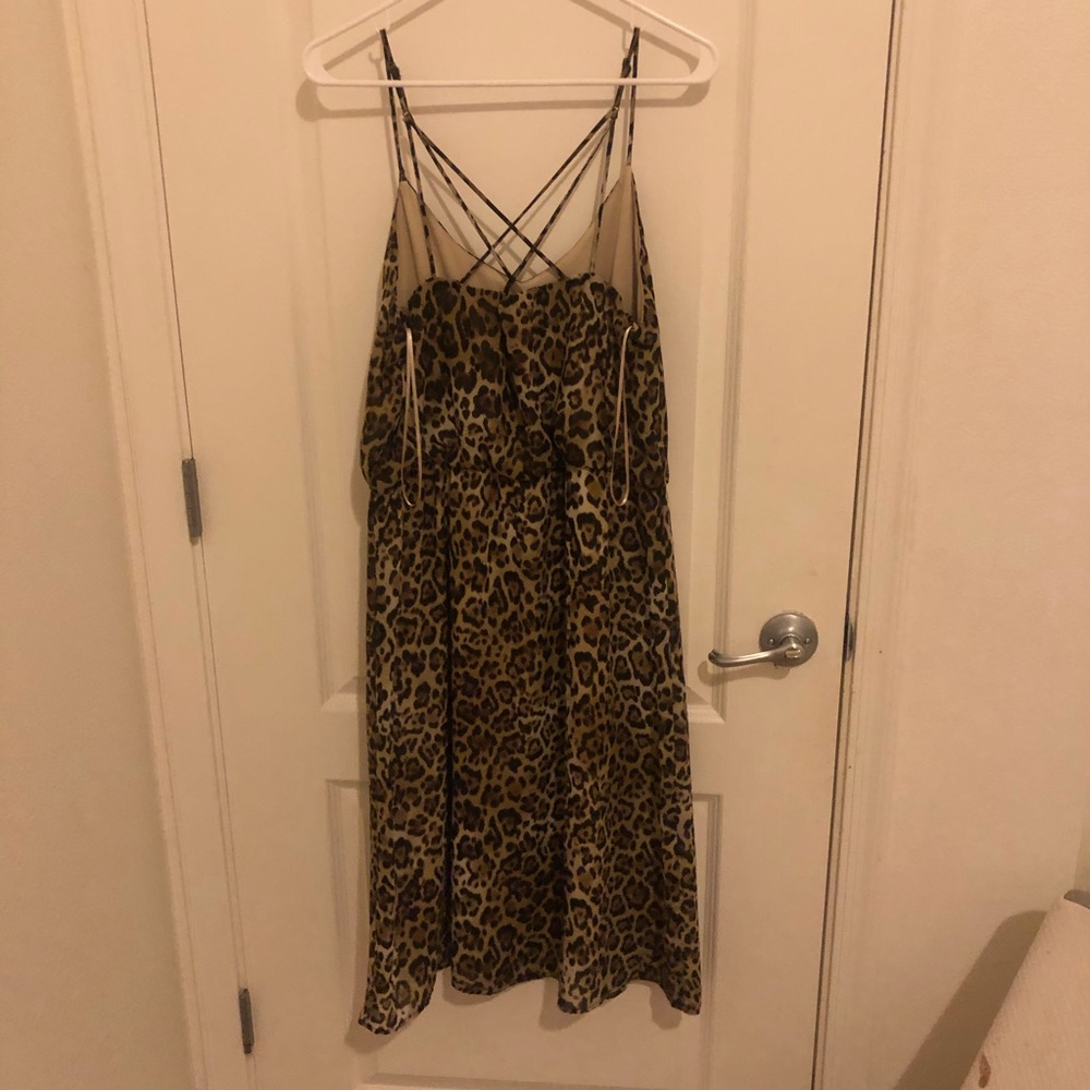 Worn once Maurice’s Leopard Midi Dress